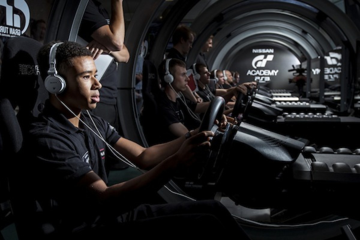 Jann Mardenborough trains at the GT Academy